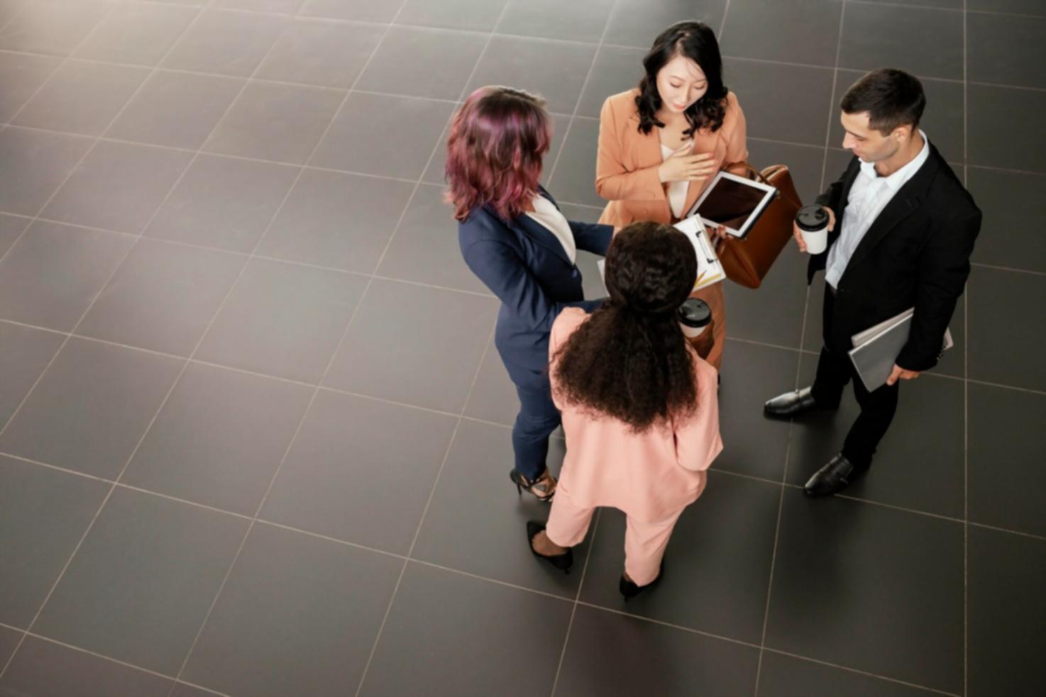 Financial education classroom setting with learning resources